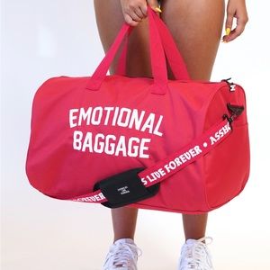 Assholes Live Forever Emotional Baggage duffle bag